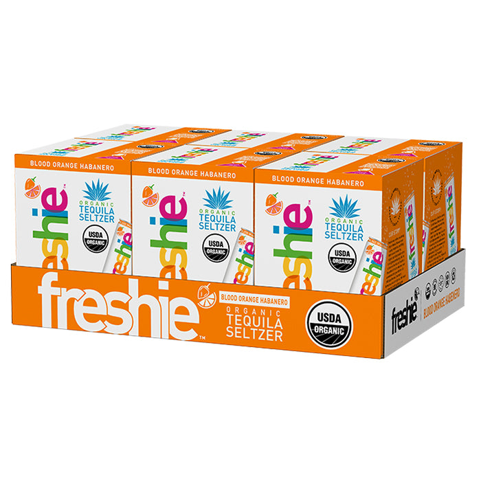 Freshie Organic Tequila Seltzer Blood Orange Habanero - 4 Pack